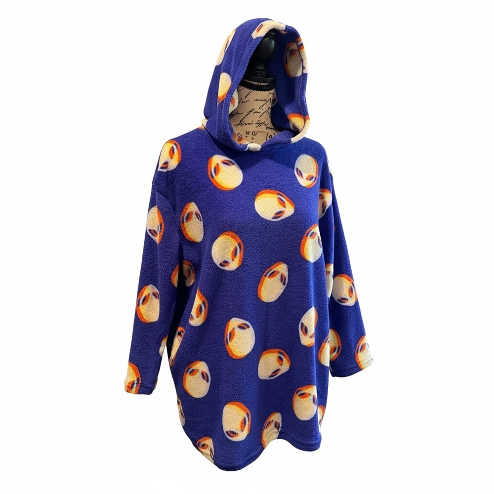 Dots & Dreams Cozy Blue Kids Pajama Top with Fun Print - Picture 3 of 9